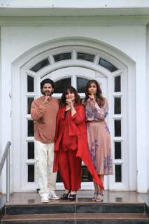 Shreya Dhanwanthary, Dulquer Salmaan & Pooja Bhatt Spotted promoting their film Chup at Taj Lands End In Bandra