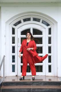 Pooja Bhatt Spotted promoting her film Chup at Taj Lands End In Bandra
