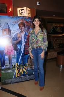 Sanjana Sanghi snapped at Middle Class Love premiere in Juhu