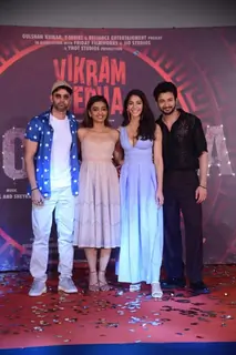 Hrithik Roshan, Radhika Apte, Yogita Bihani, Rohit Saraf attend the song launch of ‘Alcoholia’ from their film Vikram Vedha