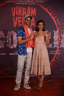 Hrithik Roshan, Radhika Apte attend the song launch of ‘Alcoholia’ from their film Vikram Vedha