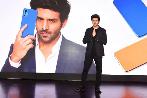 Kartik Aaryan spotted at the launch of LAVA smarthphone at the JW Marriott in Juhu