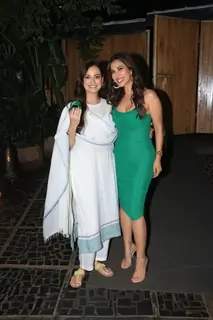 Sophie Choudry and Dia Mirza snapped at Gori Hai Kalaiyaan song success bash in Mumbai