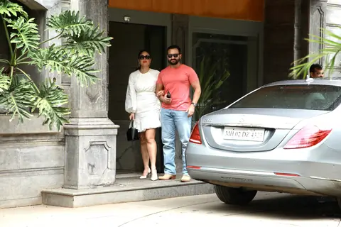 Kareena Kapoor and Saif Ali Khan spotted in Bandra