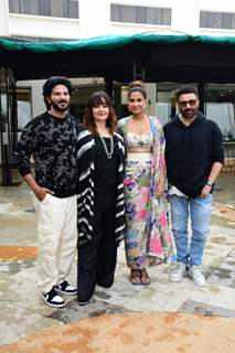 Sunny Deol, Dulquer Salmaan, Pooja Bhatt, Shreya Dhanwanthary snapped promoting film Chup in the city