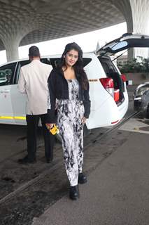 Kanchi Singh spotted at the Mumbai airport