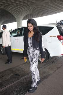 Kanchi Singh spotted at the Mumbai airport