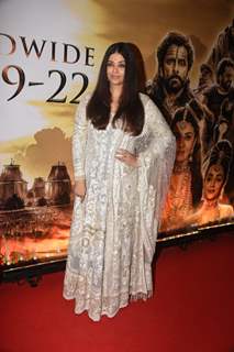 Aishwarya Rai Bachchan looked breathtaking in an ivory salwar suit for the promotions of Ponniyin Selvan