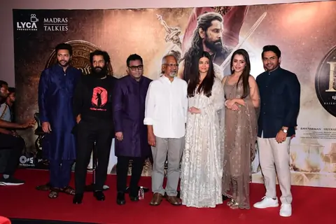 Jayam Ravi, Chiyaan Vikram, A. R. Rahman, Mani Ratnam, Aishwarya Rai Bachchan, Trisha Krishnan, Karthi