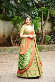 Madhuri Dixit  snapped on the set of  Jhalak Dikhhla Jaa 10 