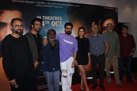 Parineeti Chopra, Harrdy Sandhu, Sharad Kelkar, Ribhu Dasgupta, Dibyendu Bhattacharya, Dibyendu Bhattacharya snapped at the trailer launch of their upcoming film Code Name: Tiranga