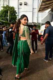 Nora Fatehi snapped on the set of  Jhalak Dikhhla Jaa 10 
