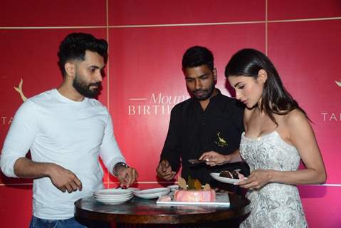 Moubi Roy,  Suraj Nambiar spotted at Mouni Roy Birthday Bash 