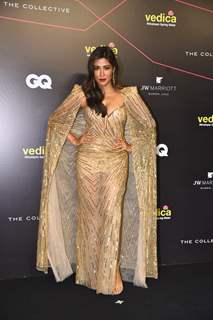 Chitrangda Singh set the internet on fire with her glamorous look in a golden gown with a cape at the GQ Best Dressed Awards 2022