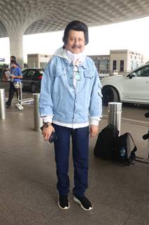 Pankaj Udhas spotted at the Mumbai airport
