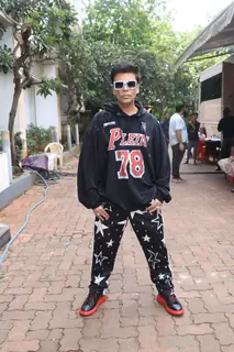 Karan Johar snapped on the set of  Jhalak Dikhhla Jaa 10