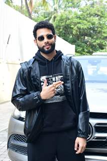Siddhant Chaturvedi snapped at the trailer launch of PhoneBhoot at Juhu PVR
