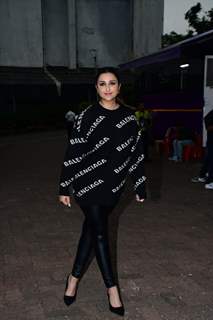 Parineeti Chopra making heads turn in a Balenciaga sweatshirt and leather pants