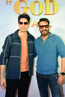 Ajay Devgn, Sidharth Malhotra spotted at special trailer launch of Thank God 