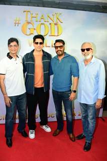 Ajay Devgn, Sidharth Malhotra, Indra Kumar spotted at special trailer launch of Thank God 