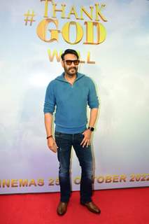 Ajay Devgn spotted at special trailer launch of Thank God 