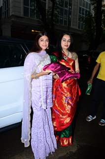 Celeb spotted at Anil Kapoor’s residence for Karwa Chauth pooja
