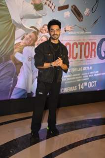 Aparshakti Khurana spotted at screening of DoctorG 