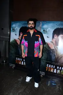 Harrdy Sandhu spotted at screening of Code Name Tiranga 