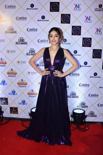 Alaya F had us floored by her beauty in a metallic puple gown as she attended an award show in the city