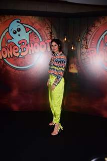 Katrina Kaif spotted promoting Phone Bhoot in a printed shirt and neon pants