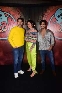 Katrina Kaif, Siddhant Chaturvedi, Ishaan Khattar snapped promoting their upcoming film PhoneBhoot at JW Marriott in Juhu