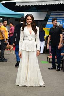 Rakul Preet looked divine in an ivory sharara set for the promotions of Thank God