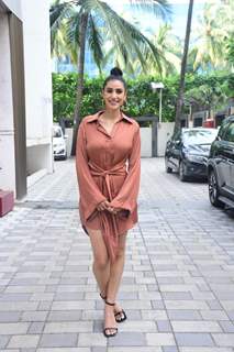 Sonia Rathee spotted promoting upcoming film Tara Vs Bilal at T-Series office in Mumbai 