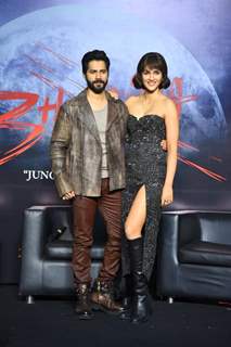 Varun Dhawan and Kriti Sanon grace the trailer launch of Bhediya