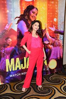 Madhuri Dixit spotted for special screening Maja Ma