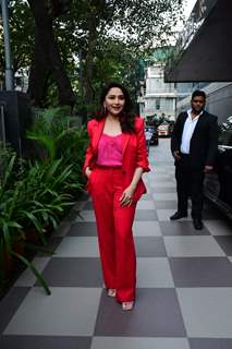 Madhuri Dixit spotted for special screening Maja Ma