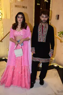 Nupur Sanon clicked at the Manish Malhotra's Diwali Party 