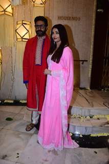 Abhishek Bachchan, Aishwarya Rai  clicked at the Manish Malhotra's Diwali Party 