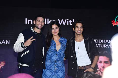 Katrina Kaif, Siddhant Chaturvedi, Ishaan Khattar snapped for promoting their upcoming film PhoneBhoot at IIT Bombay 