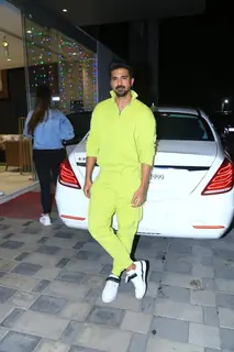 Saqib Saleem spotted at Double XL screening at T-Series office in Andheri 