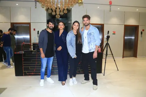 spotted at Double XL screening at T-Series office in Andheri 