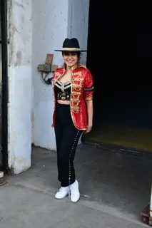 Amruta Khanvilkar spotted on the set of Jhalak Dikhhla Jaa 10 