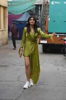Shilpa Shetty spotted at Filmistan studio 