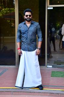 Rishab Shetty spotted at Taj Lands End in Bandra