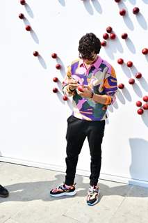 Ishaan Khatter snapped at cater road for Puma Event 