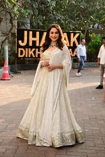 Madhuri Dixit is an everlasting beauty in this off white lehenga