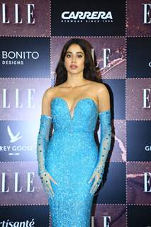 Janhvi Kapoor  snapped at ELLE INDIA Beauty Awards 2022