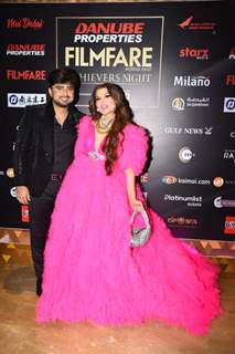 Rakhi Sawant and Adil Khan attend Filmfare Awards 2022