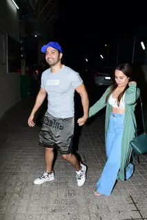 Varun Dhawan and Natasha Dalal spotted at Juhu PVR