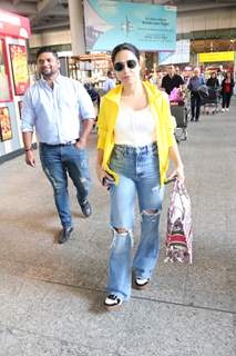 Nushrratt Bharuccha spotted at the Mumbai airport